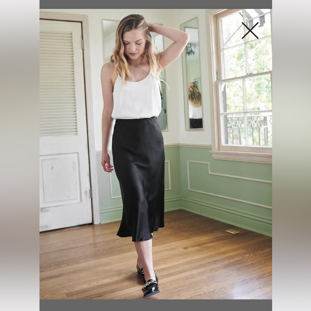 Quince Washable Silk Skirt NWT